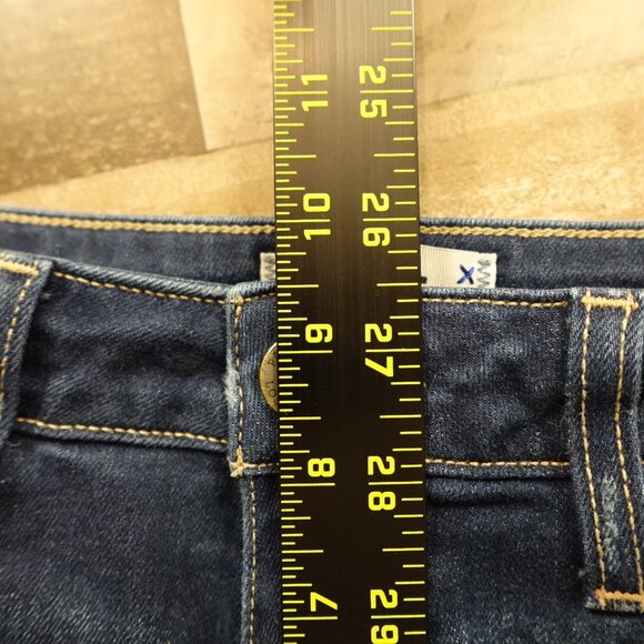 PAIGE Jimmy Jimmy Jean Shorts Women’s 25 Blue Roll Cuff Cabrera Distressed - Picture 8 of 11